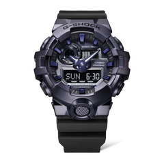 CASIO G-SHOCK GM-700P-6ADR Analog Digital Men's Watch Purple Resin Strap Metallic Bezel 200M Water Resistant