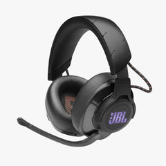 سماعة الألعاب اللاسلكية JBL QUANTUM 600 عالية الأداء، بتصميم يغطي الأذن، مع صوت محيطي وميزة الدردشة.