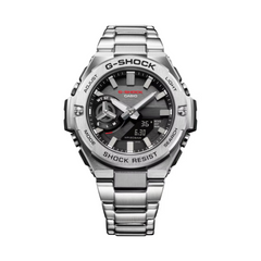 CASIO G-SHOCK GST-B500D-1ADR Men's Bluetooth Solar Watch – G-STEEL Stainless Steel, Tough Solar, Shock Resistant, 200M Water Resistant, World Time
