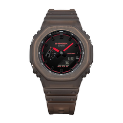 CASIO G-SHOCK GA-2100K-5ADR Analog Digital Men's Watch Brown Resin Strap 200M Water Resistant