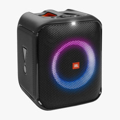 JBL PartyBox Encore Essential Portable Party Speaker – 100 W RMS Output, Built‑in Light Show, IPX4 Splash‑Proof, Grab‑&‑Go Handle, 6‑Hour Battery Life