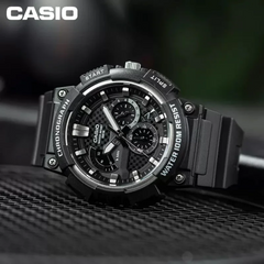 CASIO MCW-200H-1AVDF Men’s Analog Chronograph Watch – 100 m Water Resistance, Resin Strap & Bold Design