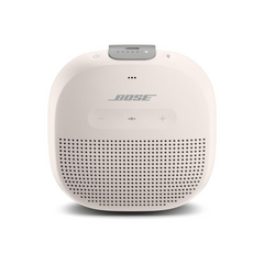 White Bose speaker on a white background