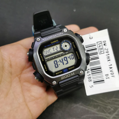 CASIO DW-291HX-1AVDF Digital Watch – Rugged Resin Case, Super Illuminator, 200M Water Resistant, Stopwatch, Countdown Timer, Shock Resistant Design