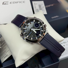 Casio Edifice EFV-C120P-1A2DF Men’s Multi-Function Watch – Black Dial with Blue Accents, Black Resin Strap, Sporty Durable Design