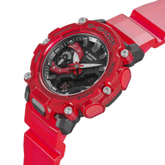 CASIO G-SHOCK GA-2200SKL-4A – Skeleton Red “CasiOak” Analog-Digital, Carbon Core Guard, Super Illuminator, Shock & 200m Water Resistant