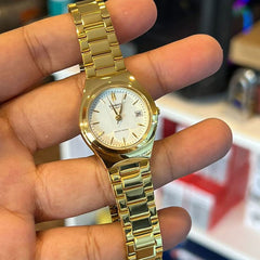 CASIO LTP-1170N-7ARDF Women's Analog Watch – Stainless Steel with White Dial & Gold Accents, Elegant & Classic Design