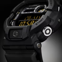 CASIO G-SHOCK GD-350-1BDR Digital Men's Watch Black Resin Strap Vibration Alarm 200M Water Resistant