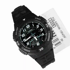 CASIO AQ-S800W-1EVDF Analog-Digital Solar Watch – Solar Powered, Water-Resistant, Durable Men’s Watch