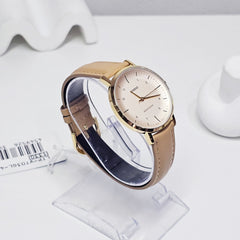 CASIO LTP-VT03GL-4BDF Women’s Analog Watch – Elegant Rose Gold Case, Pink Dial, Leather Strap, Quartz Movement, Water Resistant, Classic Minimal Design