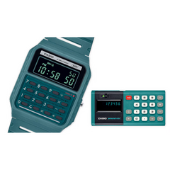 CASIO CA-53WB-3BDF Standard Calculator Watch – Retro Digital, Green, Multifunctional, Water-Resistant, Classic Style - THE HAPPY BUY