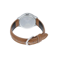 CASIO LTP-V300L-7A2UDF Women’s Analog Watch – White Dial, Rose Gold Accents, Leather Strap, Multi-Dial Design, Quartz Movement, Water Resistant