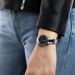 CASIO LTP-1303D-1AVDF Women's Analog Watch – Stainless Steel with Black Dial, Classic & Elegant Timepiece for Everyday Wear