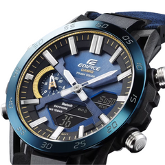 CASIO EDIFICE ECB-2000SS-2ADF Men’s Bluetooth Solar Racing Watch – Scuderia AlphaTauri Limited Edition, Carbon Fiber Dial, 100M Water Resistant