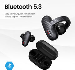 Amazfit Up Open-Ear Earbuds – Clip-On Design, AI Noise-Reduction Calls, Bluetooth Multipoint, IPX4 Splash Resistant, 6+18H Battery, Physical Buttons, Zepp Integration