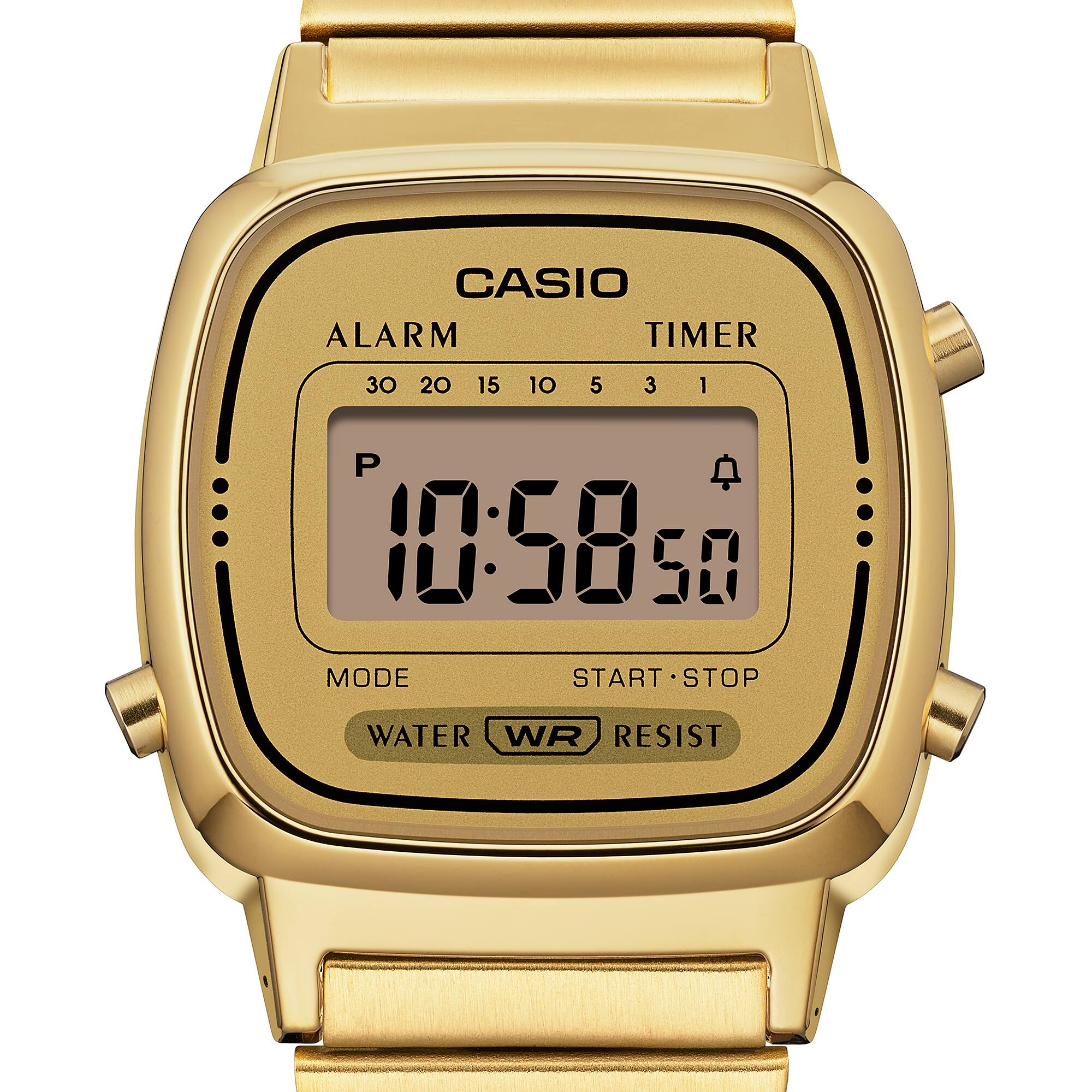 CASIO LA670WGA-9DF Women’s Vintage Digital Watch – Gold Stainless Steel, Classic Retro Design, Alarm, Stopwatch, Daily Wear Timepiece - THE HAPPY BUY