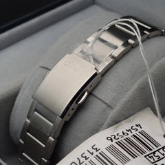 CASIO MTP‑B200D‑7EDF Men’s Analog‑Digital Watch – White Dial, Stainless Steel, Dual Time & Stopwatch, 50 m Waterproof