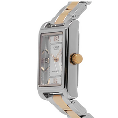 CASIO LTP-1234PSG-7AEG Women's Analog Watch – Elegant Stainless Steel with Silver and Pink Dial, Classic Timepiece for Every Occasion