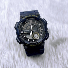 CASIO AEQ-110W-2AVDF Analog-Digital Combination Watch – Dual Time Display, Water-Resistant, Durable Resin Band