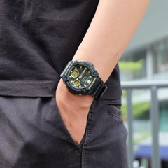 CASIO AEQ-120W-9AVDF Analog-Digital Watch – World Time, 10-Year Battery, 100m Water Resistant, LED Light, Stopwatch & Alarms