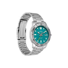 Casio MTP‑VD01D‑3E2VUDF Men’s Analog Watch – Sky Blue Dial, Stainless Steel, 50 m Water Resistant, Date Display