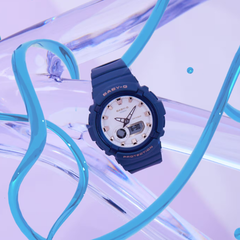 CASIO G-SHOCK BGA-280BA-2ADR – Women's Analog Digital Watch, Shock Resistant, 100M Water Resistant, LED Light, Resin Strap, Blue