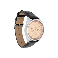 CASIO Edifice EFV-610EL-5AUDF Men’s Chronograph Watch – Brown Leather Strap, Rose Gold Case, Quartz Movement, Stopwatch Function, Water Resistant