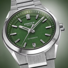 Casio Edifice EFK-100D-3ADR Men’s Watch – Green Dial, Stainless Steel Bracelet, Quartz Analog with Date – Premium Business & Everyday Style