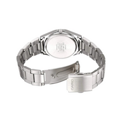 CASIO MTP-1303D-7BVDF Men’s Analog Watch – Classic Silver Stainless Steel, White Dial, Quartz Movement, Elegant Dress Watch, Water Resistant