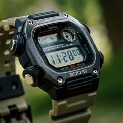 CASIO DW-291HX-5AVDF Digital Watch – Rugged Military Style, Resin Case, 200M Water Resistant, Multi-Function Display