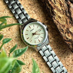 CASIO LTP-1335D Women’s Enticer Analog Watch – Stainless Steel, Day & Date Display, Elegant Quartz Movement, Water Resistant