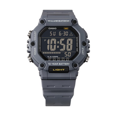 CASIO AE-1600H-8BVDF Digital Watch – Large Display, World Time, 10-Year Battery, 200M Water Resistance