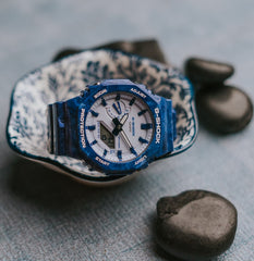 ساعات كاسيو جي-شوك GA-2100BWP-2ADR النموذجية