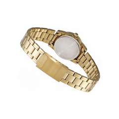 CASIO LTP-V001G-9BUDF Women’s Analog Watch – Gold Stainless Steel, Champagne Dial, Quartz Movement, Water Resistant, Elegant Classic Ladies Watch