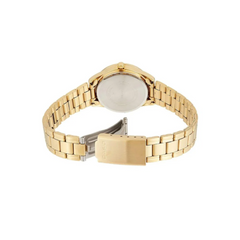 CASIO LTP-V005G-7BUDF Women’s Analog Watch – Gold Stainless Steel, White Dial, Quartz Movement, Water Resistant, Elegant Classic Ladies Watch