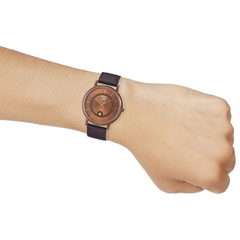 CASIO MTP‑B120RL‑5AVDF Men’s Analog Watch – Brown Dial Leather Strap, Day & Date, 50 m Water Resistant