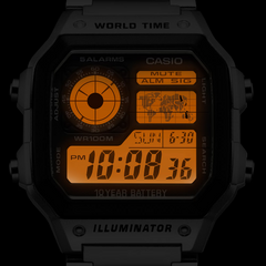 CASIO AE-1200WHD-1AVDF Digital Watch – Multi-Function, Water-Resistant, Stainless Steel Band