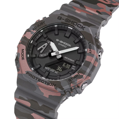CASIO G-SHOCK GA-2100CM-8ADR Analog Digital Men's Watch Grey Camouflage Resin Strap 200M Water Resistant