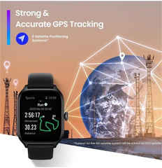 Amazfit GTS 4 Smart Watch – 1.75″ AMOLED, Dual-Band GPS, Alexa Built-In, Bluetooth Calls, SpO2 & Heart Rate, 150+ Sports Modes, 5 ATM, 8-Day Battery, Zepp OS 2.0