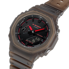 CASIO G-SHOCK GA-2100K-5ADR Analog Digital Men's Watch Brown Resin Strap 200M Water Resistant