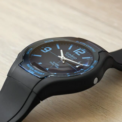 CASIO AW-90H-2BVDF Analog-Digital Combination Watch – Water-Resistant, Shock-Resistant, Multi-Function, Sporty Blue Design