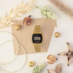 CASIO LA670WGA-1 Women’s Vintage Digital Gold Watch – Classic Retro Style & Timeless Elegance