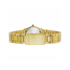CASIO LTP-V002G-7BUDF Women’s Analog Watch – Gold Stainless Steel, White Dial, Quartz Movement, Water Resistant, Elegant Classic Ladies Watch