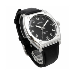 CASIO MTP-E730L-1AVDF Men's Analog Watch – Black Dial Leather Strap Quartz Timepiece | Retrograde Sub-Dial, Water Resistant & Stylish Design - THE HAPPY BUY