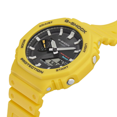 CASIO G-SHOCK GA-B2100C-9A Men's Analog-Digital Bluetooth Solar Watch – Carbon Core Guard, Shock Resistant, 200M Water Resistant, Yellow