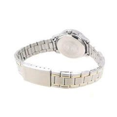 CASIO LTP-V004SG-9AUDF Women's Analog Watch – Two-Tone Gold & Silver Stainless Steel, Elegant Date Display, Quartz Movement