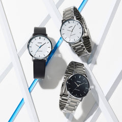 CASIO MTP-VT04D Series Men’s Analog Watch – Stainless Steel Bracelet, Slim Minimalist 3-Hand Quartz, Mineral Glass, Water Resistant – Multiple Dial Colors