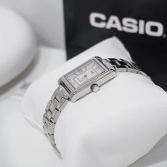 CASIO LTP-1234DS-2ADF Women's Analog Watch – Stainless Steel with Blue Dial & Silver Accents, Elegant & Timeless Design