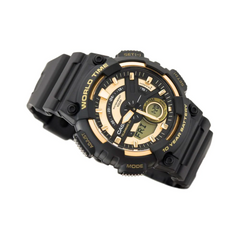 CASIO AEQ-110BW-9AVDF Analog-Digital Combination Watch – Dual Time Display, Water-Resistant, Durable Resin Band