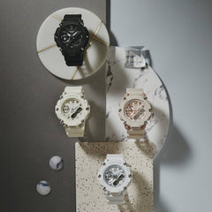 CASIO G‑SHOCK GMA‑S2200‑7ADR Women’s Analog‑Digital Watch – Compact White Design, Carbon Core Guard, 200M Water Resistant, Shock Resistant